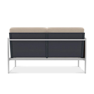 Canapé Snix Lounge 2 places droit 139,5 x 78,5 x 74,5 cm - inox, Batyline et corde