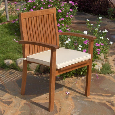 Coussin d'assise pour chaise empilable 50 x 48 cm Nagata pour Madison Moselle Trent Florence Zilart