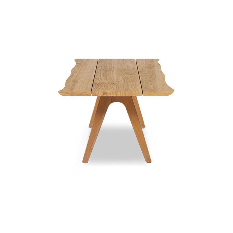 Table Stor Tree Edge 190 x 95-105 x 75 cm en teck avec cadre en aluminium ou en teck