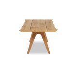 Table Stor Tree Edge 190 x 95-105 x 75 cm en teck avec cadre en aluminium ou en teck