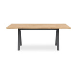 Table Stor Tree Edge 190 x 95-105 x 75 cm en teck avec cadre en aluminium ou en teck