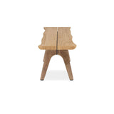 Stor tree edge bench 190 x 43-47 x 45 cm teak with aluminum or teak frame