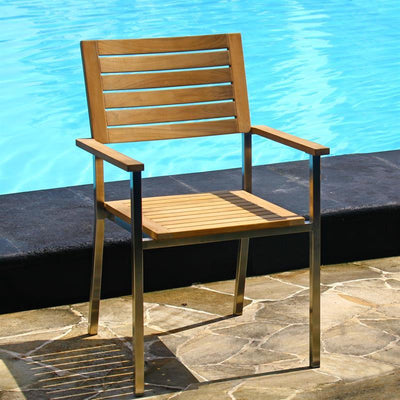 Coussin de dossier pour chaise empilable Moselle 50x31 cm Nagata