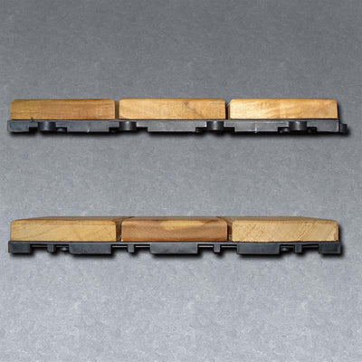 Teak terrace tile 30x30x3cm - consisting of 9 pieces in the size 10x10cm