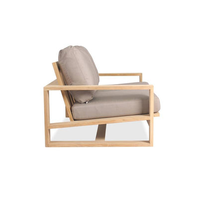 Trent Lounge Sofa 2-Sitzer - 89 x 155 x 71 cm -  Zertifiziertes Premium Teakholz GRADE A