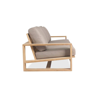 Trent Lounge Sofa 3-Sitzer - 89 x 211 x 71 cm -  Zertifiziertes Premium Teakholz GRADE A