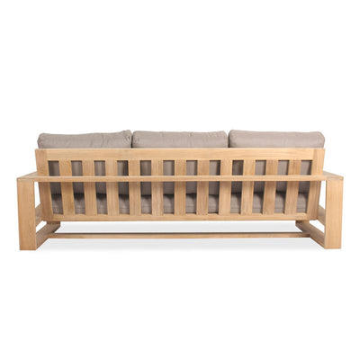 Trent Lounge Sofa 3-Sitzer - 89 x 211 x 71 cm -  Zertifiziertes Premium Teakholz GRADE A