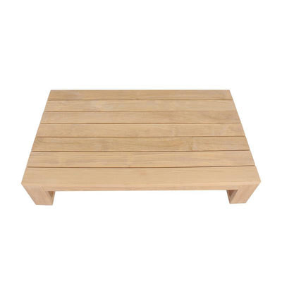 Trent Kaffeetisch - 122 x 71 x 26 cm -  Zertifiziertes Premium Teakholz GRADE A
