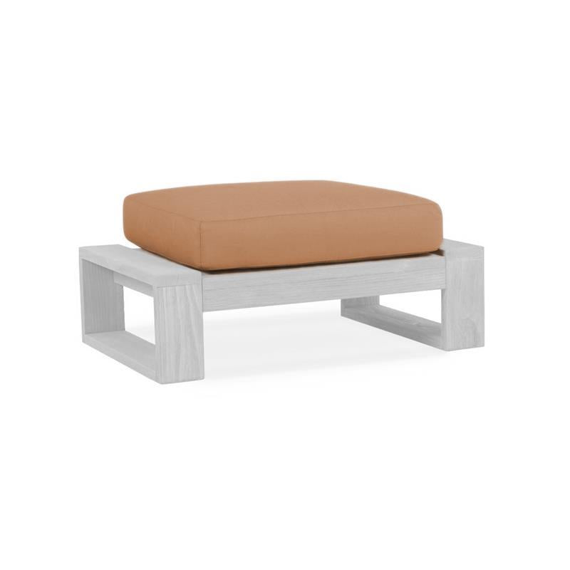 Tabouret de salon/pouf rembourré Trent SunProof - 1 coussin d'assise