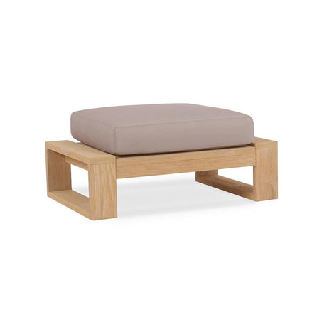 Tabouret de salon/pouf rembourré Trent SunProof - 1 coussin d'assise