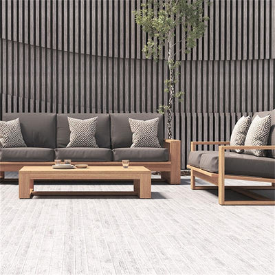 Trent Kaffeetisch - 122 x 71 x 26 cm -  Zertifiziertes Premium Teakholz GRADE A