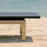 Florence Liege 204 x 62 x 30 cm Geflecht mit Edelstahlgestell