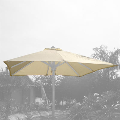 Sonnenschirm Ocean Deluxe 350x350 cm Nagata Bespannung mit Edelstahlbeschlägen und 3fach-Flaschenzug