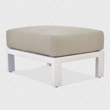 Coussin pour pouf/tabouret Vento, résistant au soleil, 80 x 60 x 13 cm