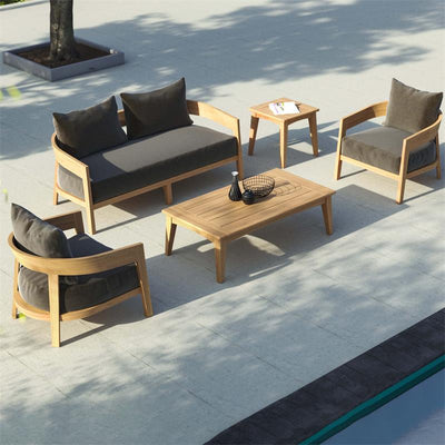 Ensemble de coussins pour canapé Vento 3 places, coussins d'assise et de dossier Sunproof 3 pièces