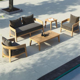 Ensemble de coussins pour canapé Vento 2 places, coussins d'assise et de dossier Sunproof 3 pièces