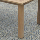 Table double extensible Verdon 320/265/210x100x76 cm - Teck certifié GRADE A + ferrures inox