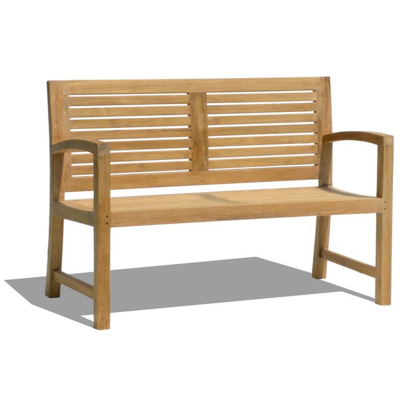 Trent Gartenbank 130 cm - Zertifiziertes Premium Teakholz GRADE A